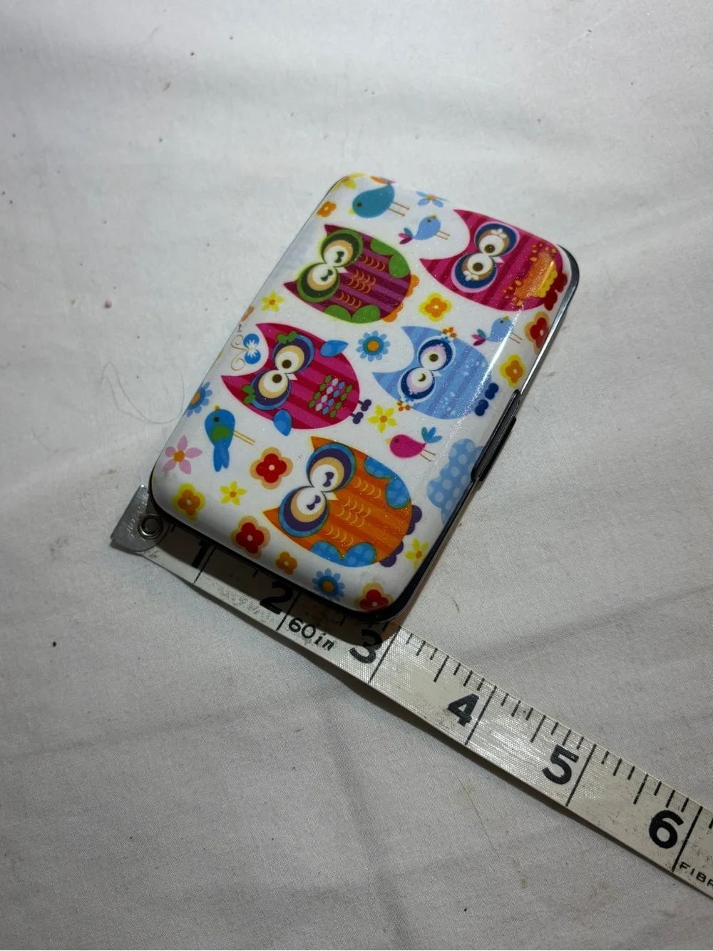 Cute Owls Pattern Wallet Card Holder - Multicolor